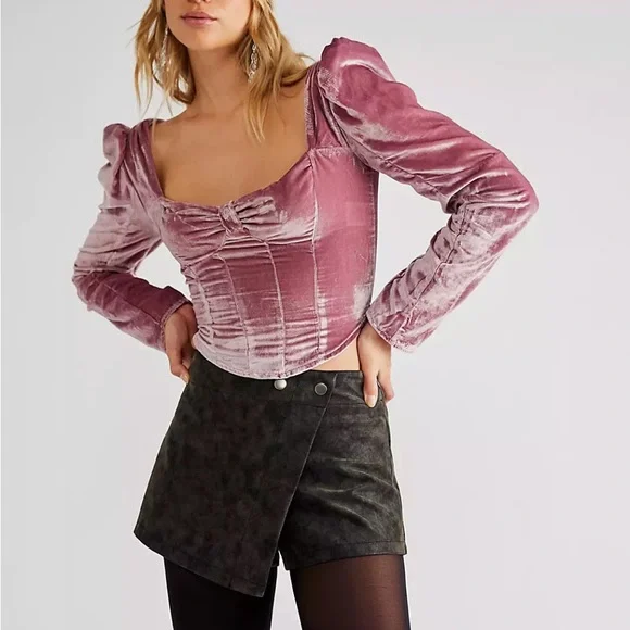 NWOT Bridgette velvet top by Free People in sizes Small and Medium - Picture 12 of 12